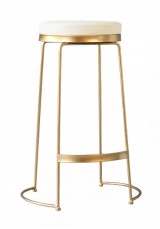 Lalita Wire Bar Stool SH65cm - Cream or Beige